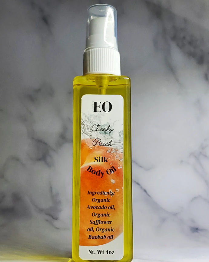 Cheeky Peach Silk Body Oil